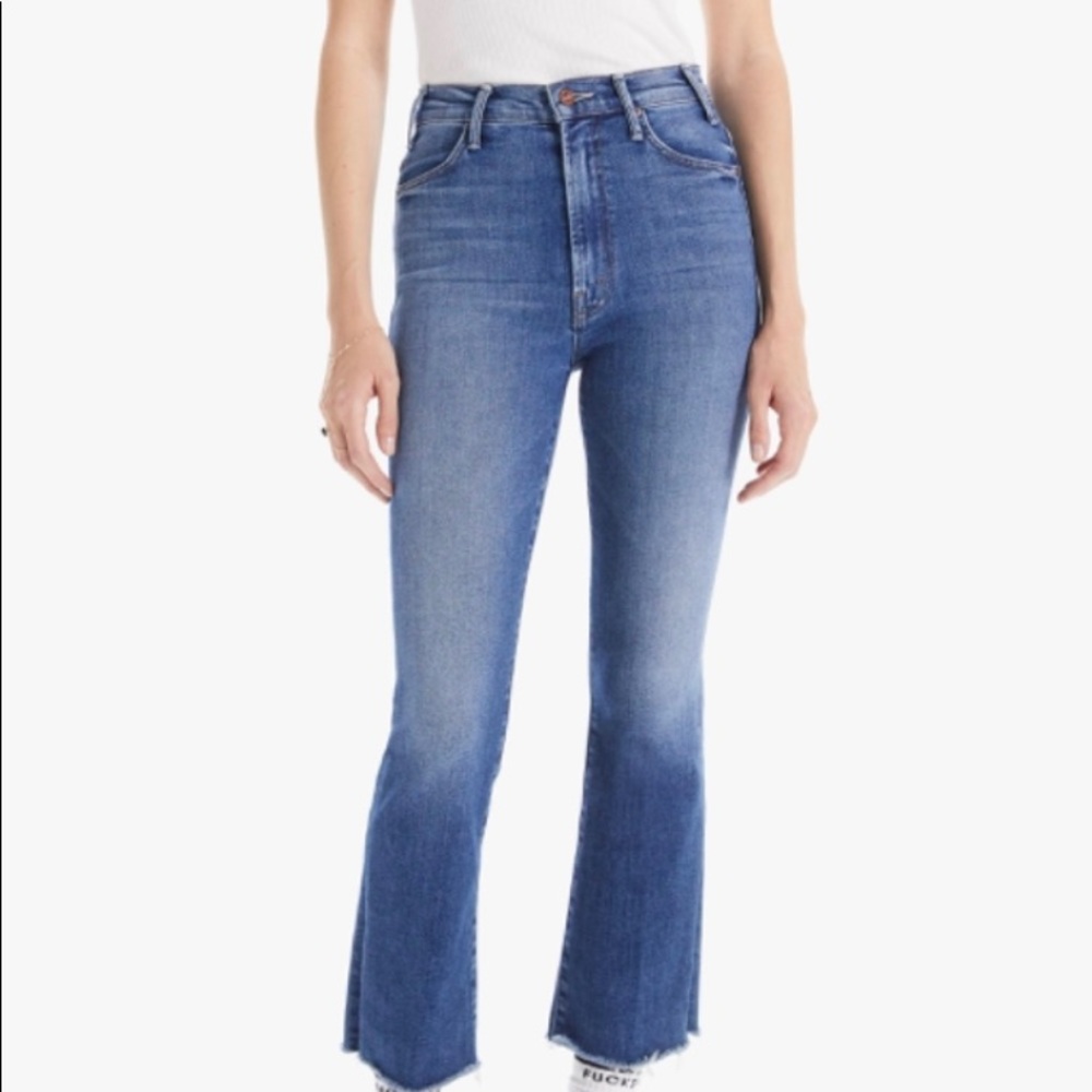 Mother Hustler Ankle Fray, Gently Worn in Black, Size 28
